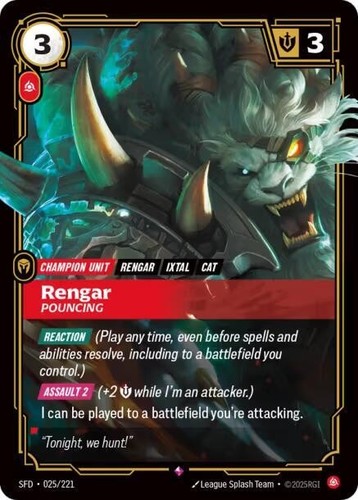 Riftbound tcg rengar - rengar,