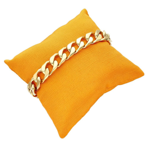 9ct yellow gold heavy curb - heavy,