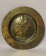 Antique Cart Dogs Wall Plaque - European - Farmers / Milk Cart