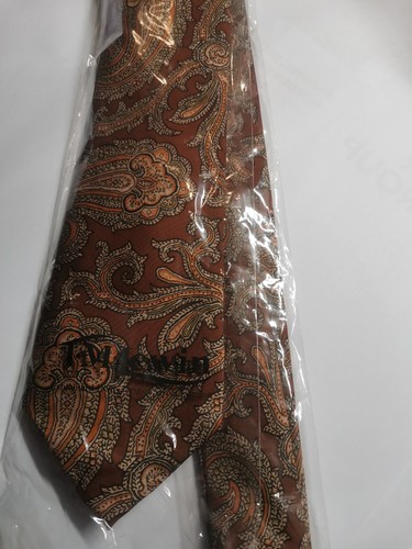 Lewin brown paisley detail - t,