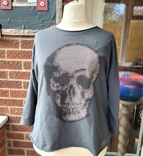 Large Skull Dark Grey 95%