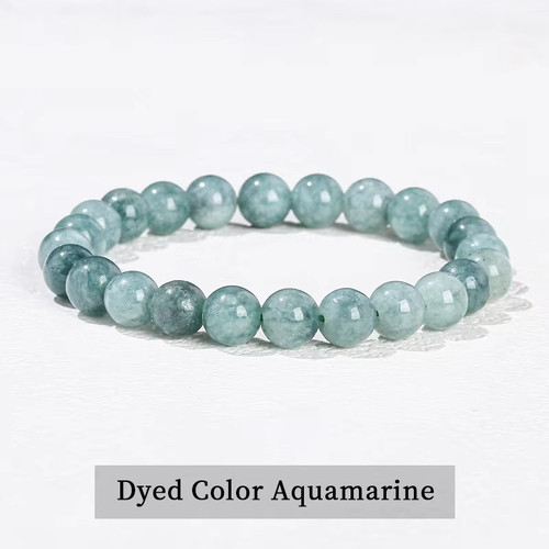 Natural stone beads bracelet - natural,