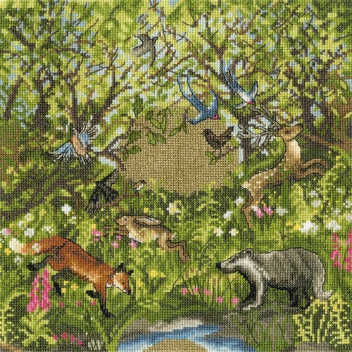 Summer solstice cross stitch - summer,