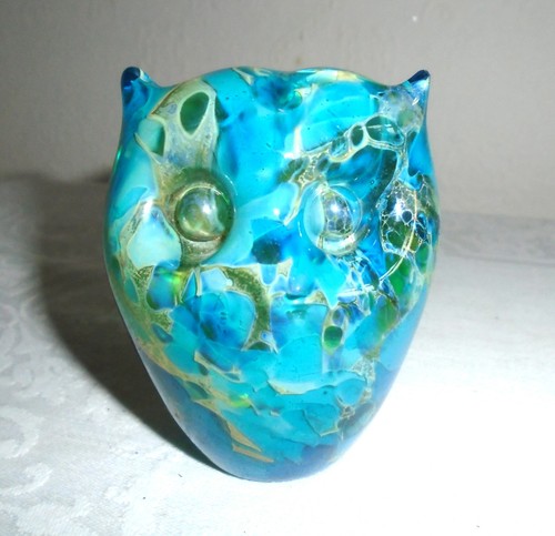 Mdina glass owl - glass, 3"