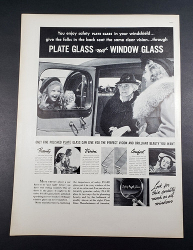 1938 plate glass safety - glass, little