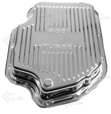 Chrome GM Turbo 400 Transmission Oil Pan - TH400 - Finned Style