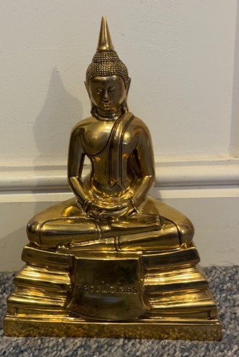 Gold buddha statue - gold,