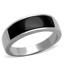 Mens onyx band ring thumb