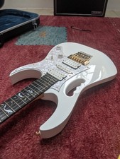 2003 Ibanez J Craft JEM7V Steve Vai Signature White w/ Ebony Board, Mint