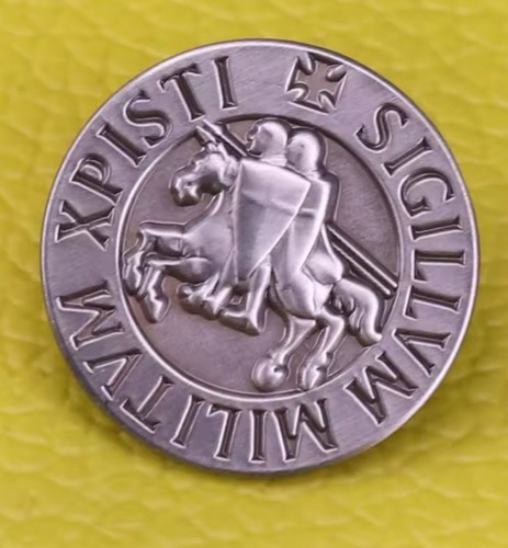 Knights templar seal metal - templar,