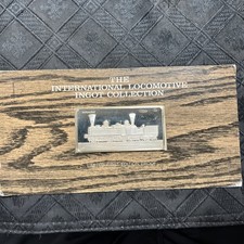 Seraing INTERNATIONAL LOCOMOTIVE FRANKLIN MINT train SILVER INGOT  PROOF