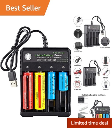 Slot 18650 usb battery - 4-slot,