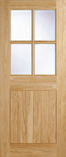 OAK COTTAGE GLAZED 4L EXTERNAL DOOR