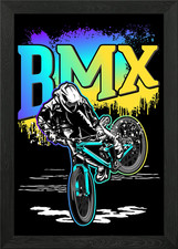 Cool BMX Bike Boys Framed Wall