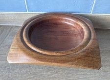 Wooden Turned Fruit Bowl Large