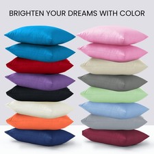 2 X Pillow Case Luxury Fine Poly cotton Housewife Pair Pack Pillows Cover Cases