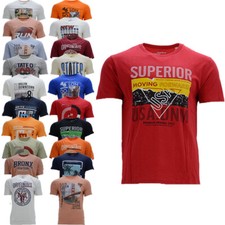 Mens T Shirts Crew Neck Short Sleeve Summer Beach GYM Organic Cotton XS - 2XL