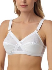 Ladies Non Wired Lace Bra Firm