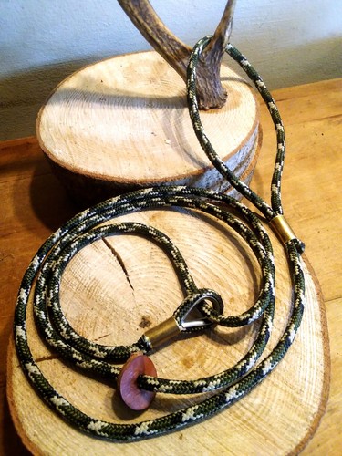 Handmade 6mm gun dog - slip, lead
