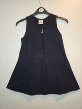 Girls Navy School Pinafore