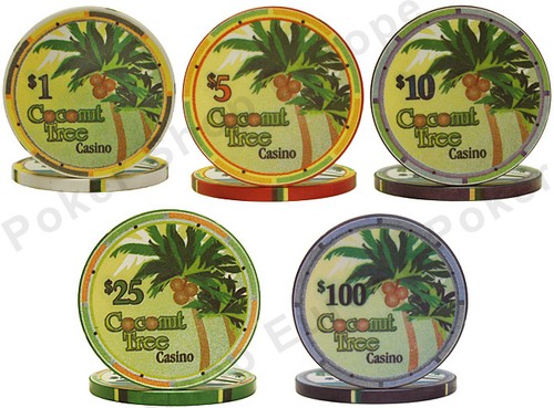 Ceramic poker chips - poker, (sample
