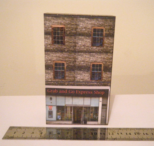 Scratch built card model - built,