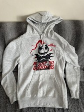 DISNEY JACK SKELLINGTON Nightmare Before Christmas Hoodie Grey small Halloween