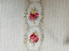 Katie Forman “Cameo Roses” Linen Curtain Fabric - 0.6 metre
