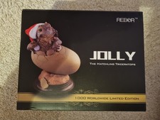 REBOR JOLLY the Hatchling Triceratops Dinosaur Statue Model Resin Display