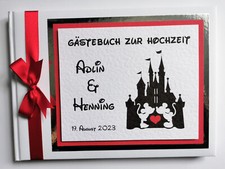 Disney castle with - , and