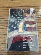 4th Of July 1/1000 0z 999 Pure Gold Carded