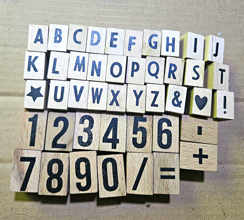 Wooden block alphabet - block,