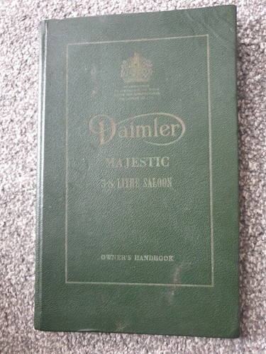 Daimler majestic hand book - majestic, 3.6