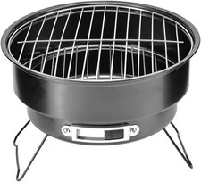 Portable 25cm charcoal bbq - charcoal,