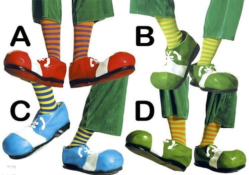 Hooped clown socks - clown,