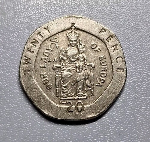 1988 gibraltar 20p - gibraltar, twenty