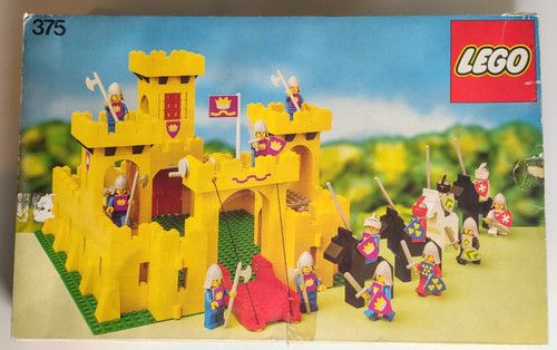 Vintage lego 375 - lego, yellow