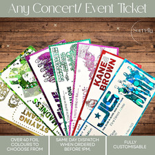 Foiled Concert Ticket