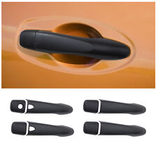 4PCS DOOR HANDLE COVERS- MATTE BLACK - KEYLESS ENTRY FOR NISSAN NAVARA NP300 14+