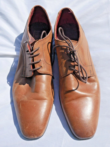 Mens brown leather shoes - brown,