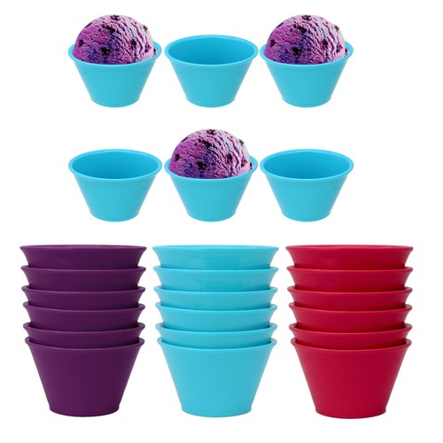Ice cream bowls sundae set - set, of