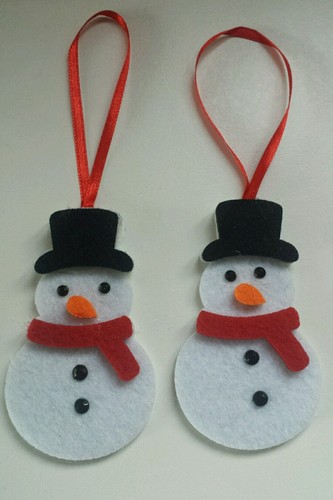 Felt snowman christmas - felt, snowman.christmas