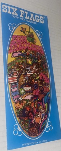 Vintage 1973 six flags - six,