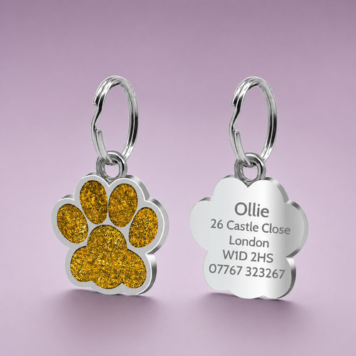 Dog tag engraved personalised - dog,