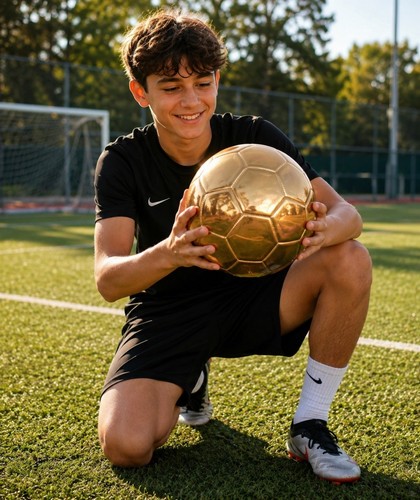 Customise rare gold football - rare,