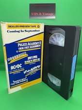 Dealer Preview VHS Tape September 1985 Warner Home Video Police Academy Rare
