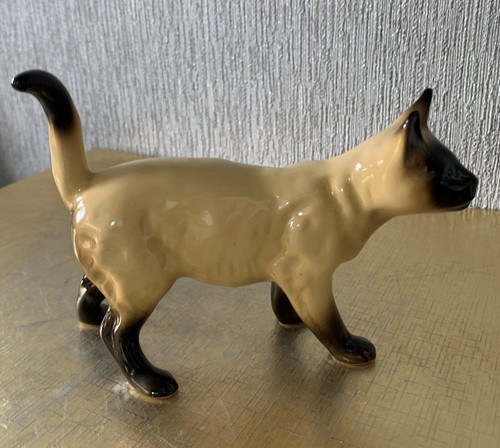 Pottery cat siamese - cat,