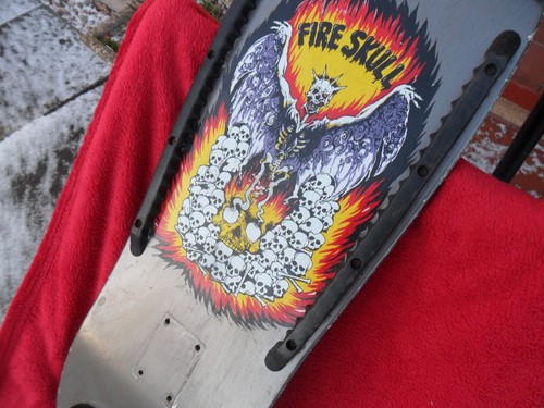 Fire skull 1987 - skull, vintage