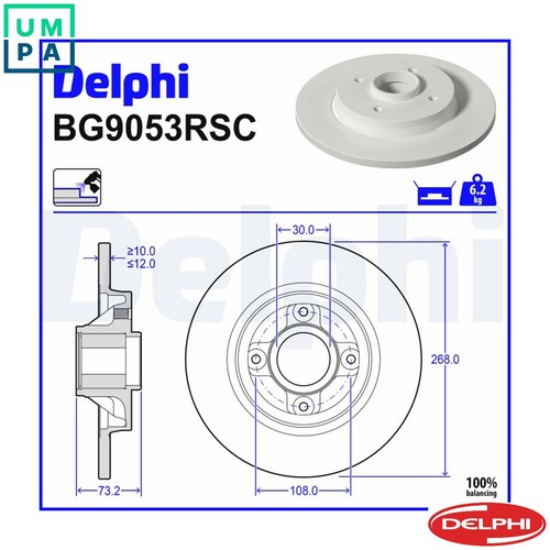 Brake disc bg9053rsc for - 2x,