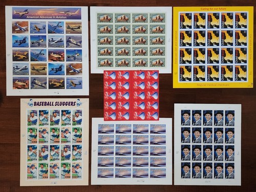 Seven sheets stamps - (7),